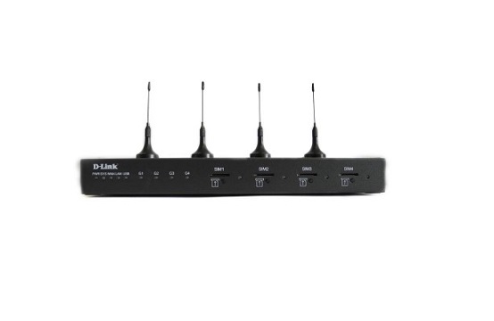 D-LINK IPPBX, Upto 30 User Support, Build-in 4 GSM Ports.